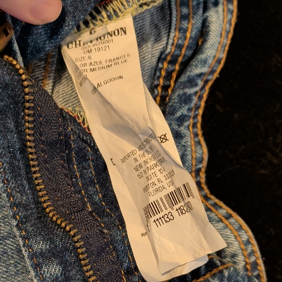 Chevignon Blue Denim Booty Shorts - Picture 2 of 3